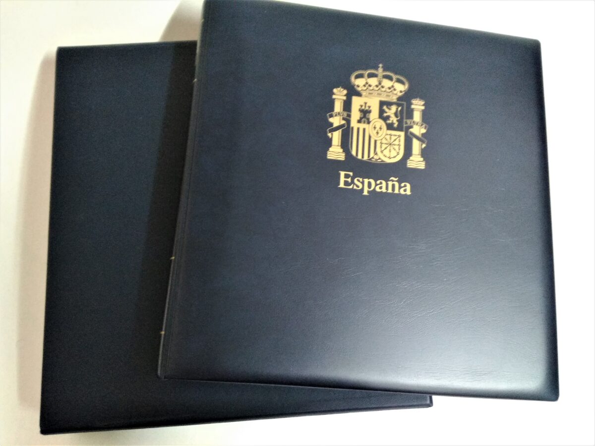 SAFE Álbum de sellos azul España con cajetín / Ref. alb167