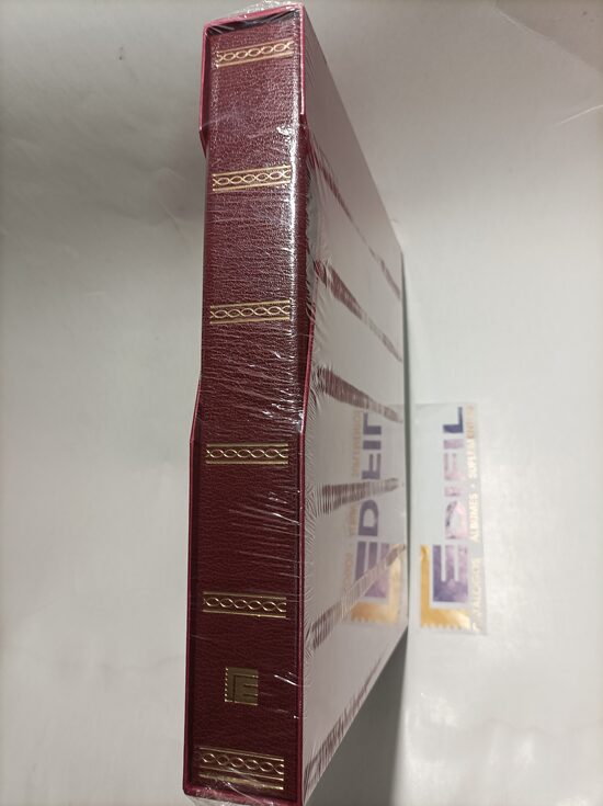 EDIFIL modelo POPULAR granate álbum de sellos / Ref. alb453
