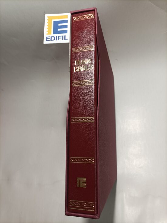 EDIFIL modelo POPULAR granate álbum de sellos / Ref. alb454