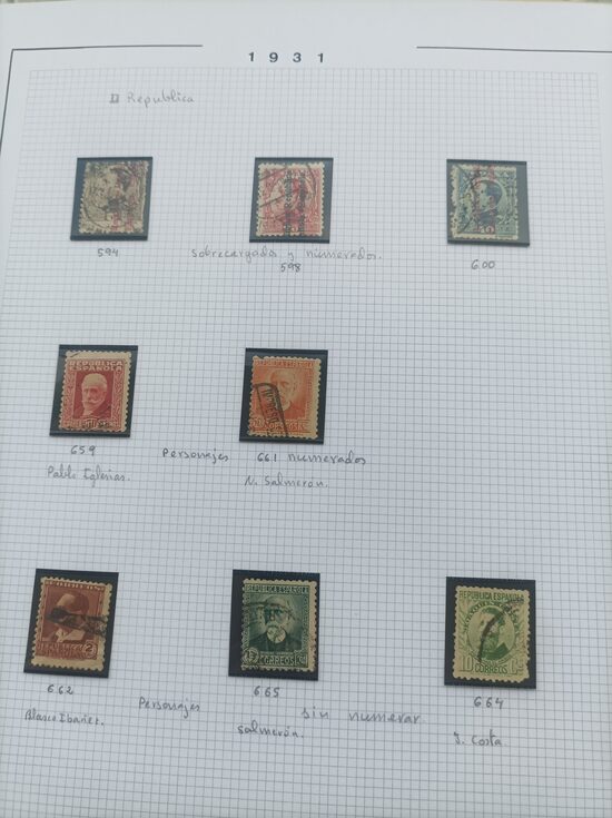 Lote de sellos usados anteriores a 1950