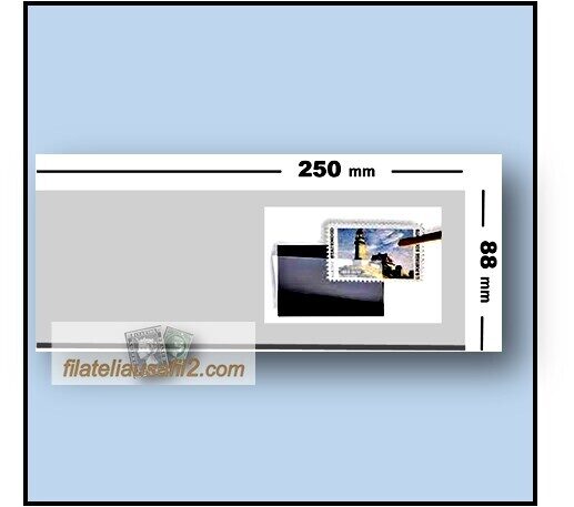 Estuches en tiras 250 x 88 mm  <abierto superior>