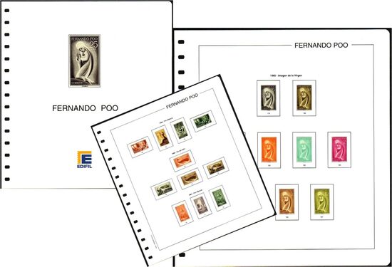 EDIFIL < FERNANDO POO > 1960/1968 sin estuches *NUEVO sin uso / Ref.romx