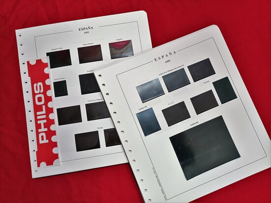 PHILOS años 1976/1978 montado con estuches negros + 1983/1984 montado con estuches transparentes / Ref. 105