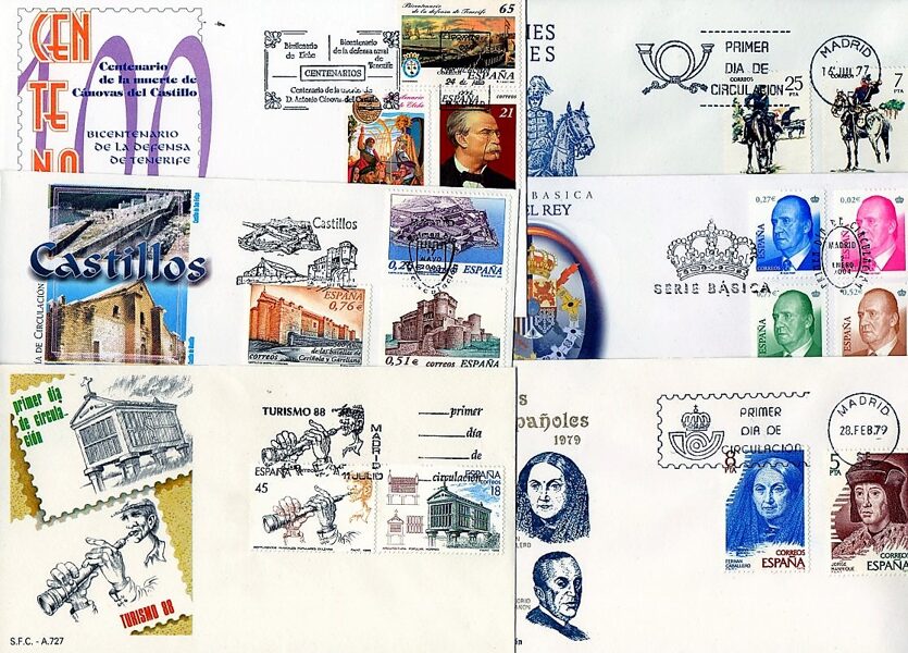 Sobres Primer Día año completo 1998