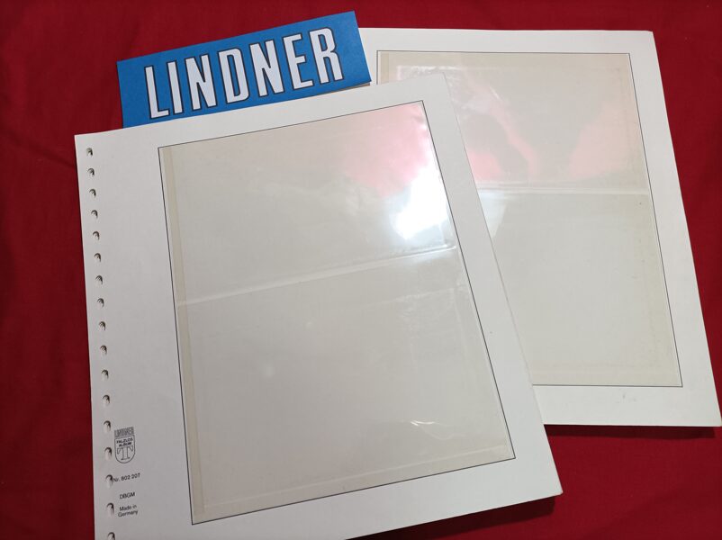 LINDNER 25 hojas sistema T-Blanko de 2 divisiones / Ref.475