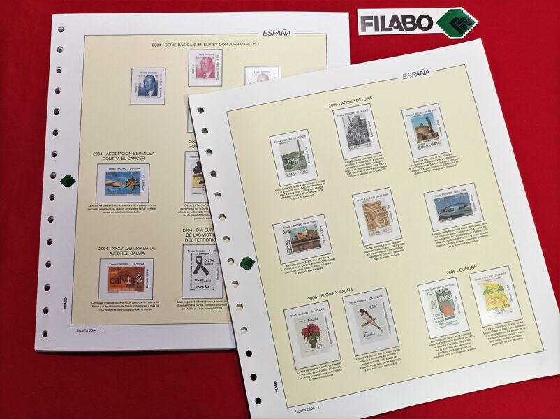 FILABO años 2002-2003 montado con estuches transparentes / Ref. 476b