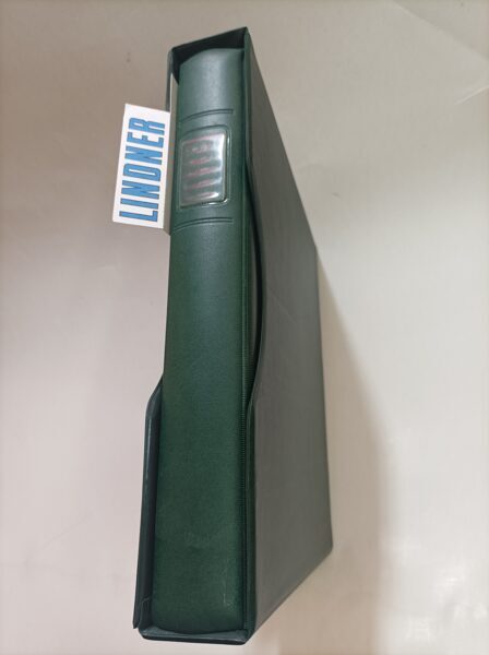 LINDNER Álbum de sellos modelo 1124 verde con cajetín verde / Ref. alb439