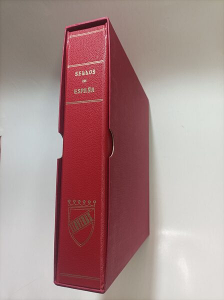 LLOVERAS  (simil OLEGARIO)  rojo album de sellos < 2 tornillos > / Ref. alb357