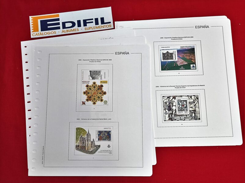 EDIFIL  <Pruebas de Lujo>  años 2003 a 2008  sin estuches  / Ref. s113