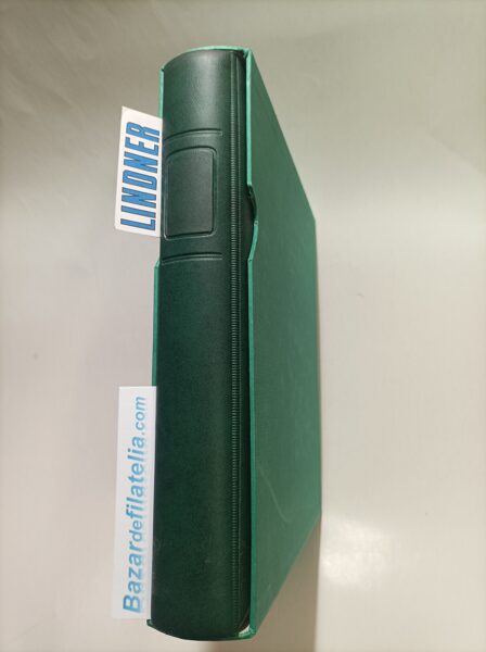 LINDNER Álbum de sellos modelo 1124 verde con cajetín verde / Ref. alb378