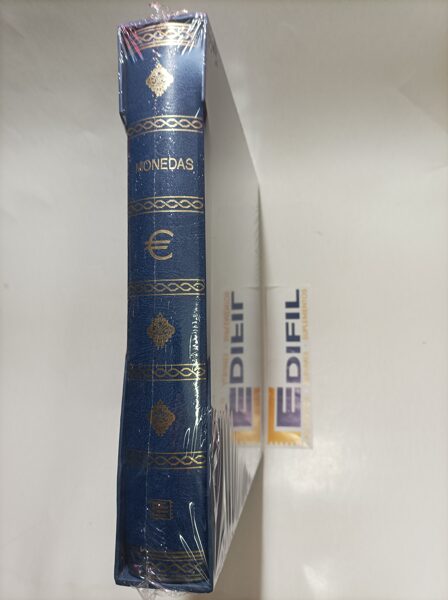 EDIFIL modelo SEMILUJO azul álbum de Monedas / Ref. alb421