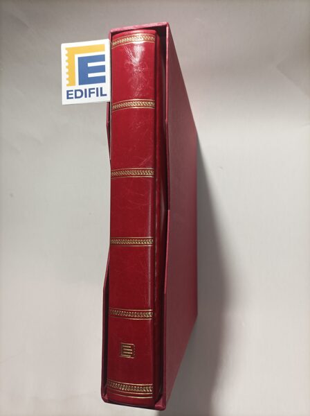 EDIFIL modelo PLASTICO rojo álbum de sellos / Ref. alb435