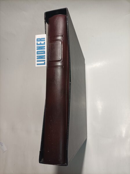 LINDNER Álbum de sellos modelo 1124 marrón con cajetín negro / Ref. alb437