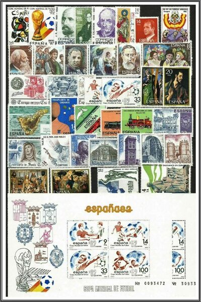 Sellos nuevos - Año completo 1982
