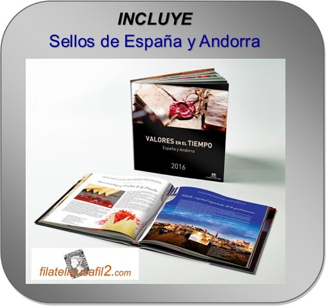 Libro Oficial de Correos año 2016 < Incluye sellos España y Andorra >