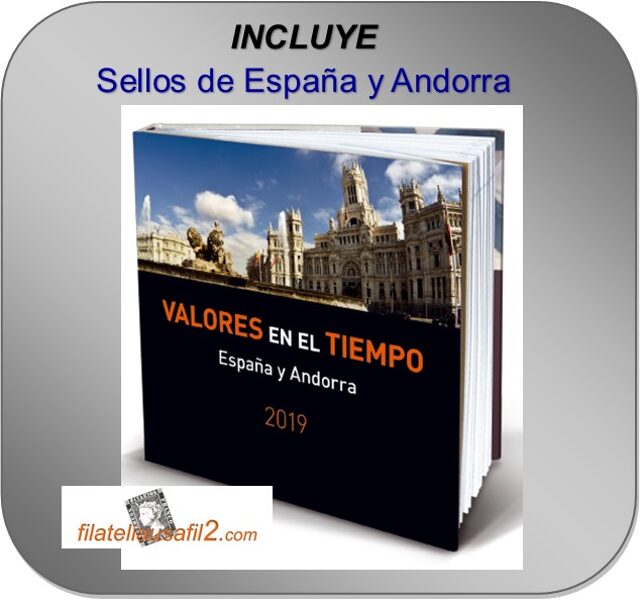 Libro Oficial de Correos año 2019 < Incluye sellos España y Andorra >