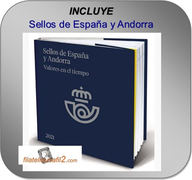 Libro Oficial de Correos año 2021 < Incluye sellos España y Andorra >