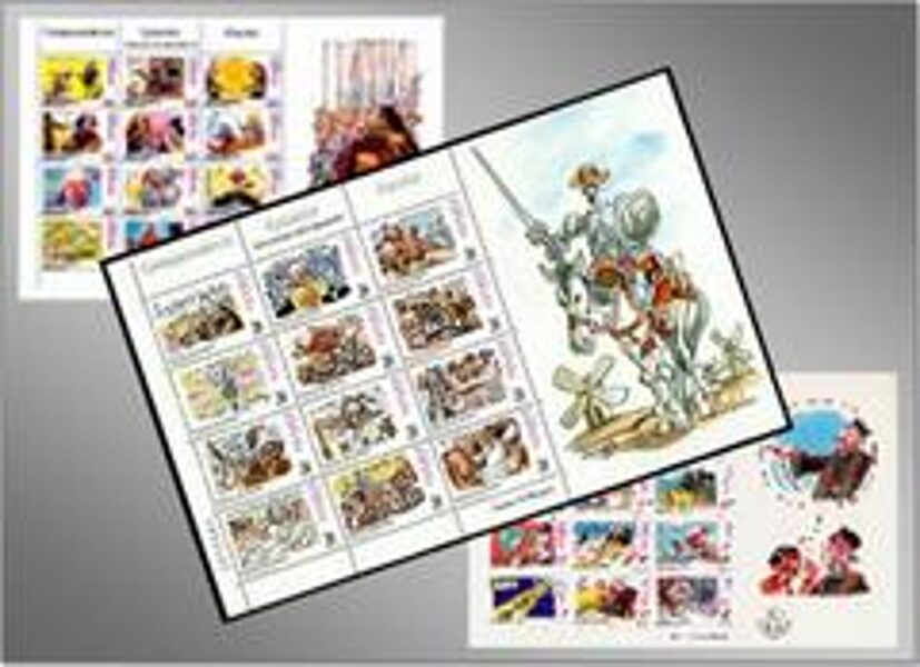 Estuches para Hojas Bloque 267 x 174 mm  <corte central en reverso>