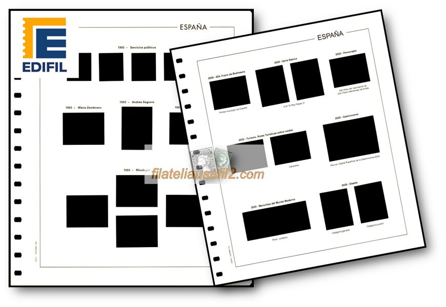 EDIFIL año 1998 montado con estuches negros **NUEVO sin uso**/ Ref. 572b