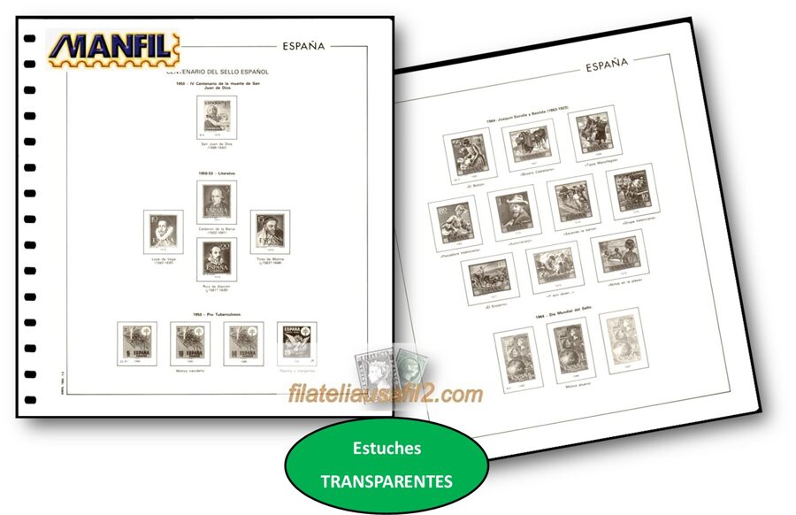 MANFIL año 1996 montado con estuches transparentes / Ref. 583c