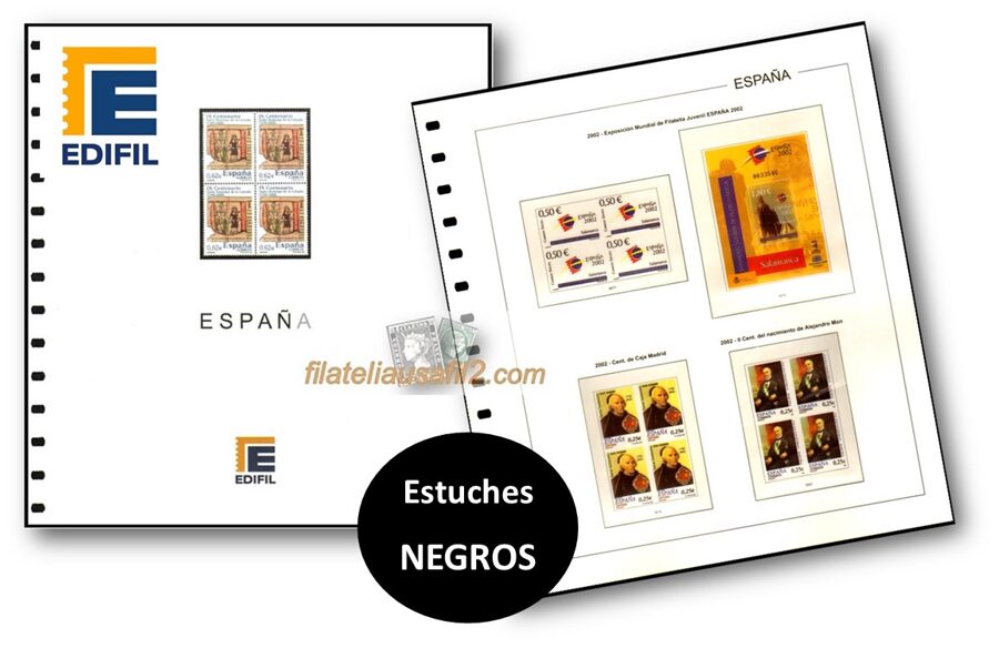 EDIFIL año 2010  <Bloque de Cuatro>  montado con  estuches negros  / Ref. 570x