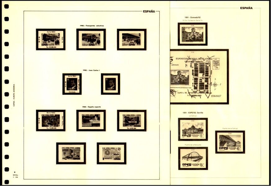 CAFISA años 1965 a 1974 montado con estuches transparentes  / Ref.530