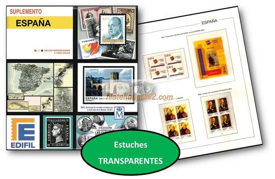 EDIFIL año 2003 <Bloque de Cuatro> montado con estuches transparentes / Ref. 528c