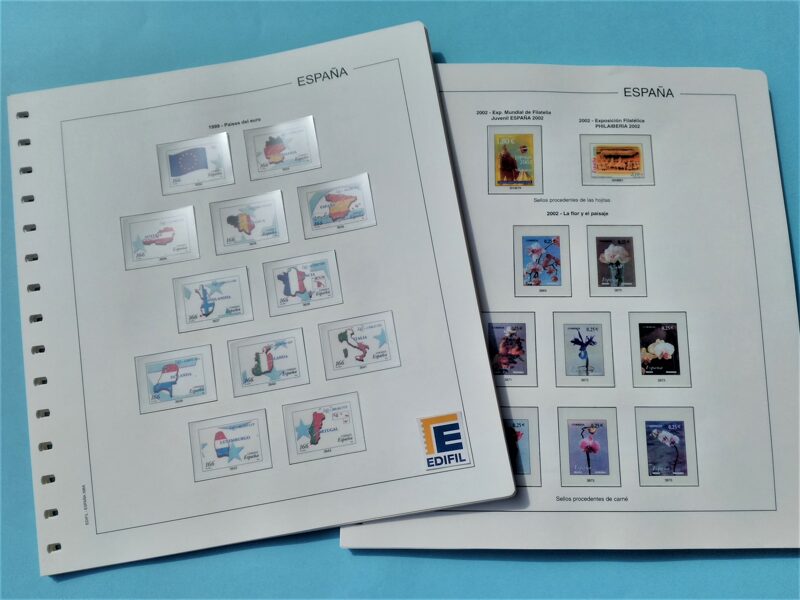 EDIFIL SH  año 2001  <para sellos recortados HB>  montado con estuches negros / Ref. 610x