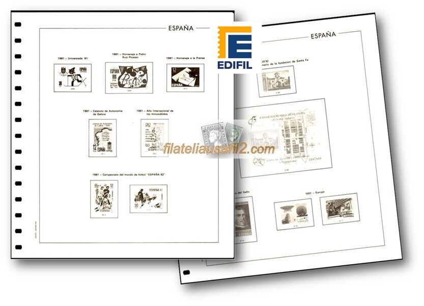 EDIFIL año 1977 montado con estuches (a escoger) / Ref. EDIFIL.General