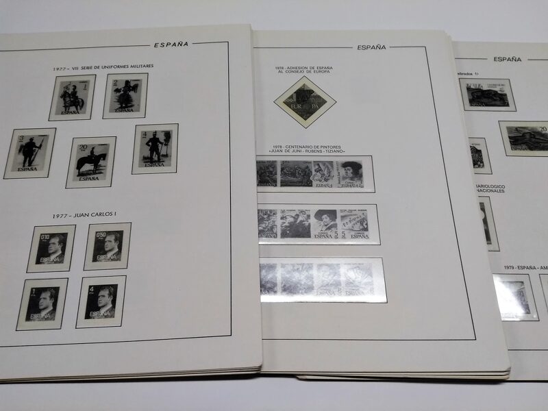 FILABO años 1980 a 1982 -Registro- montado con estuches transparentes / Ref. 216a