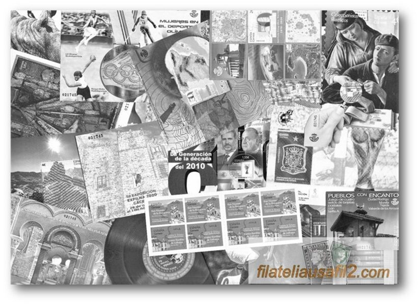 Año 2020 - 20 Estuches Especiales para Hojas Bloque y carnets