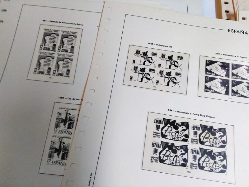 FILABO años 1992 a 1995 <Bloque de Cuatro>  sin estuches / Ref. 176