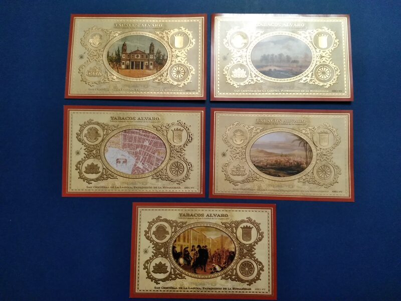 5 Litografías de Cajas de Puros