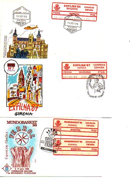 3 Sobres con Etiquetas EPELSA 1er Día