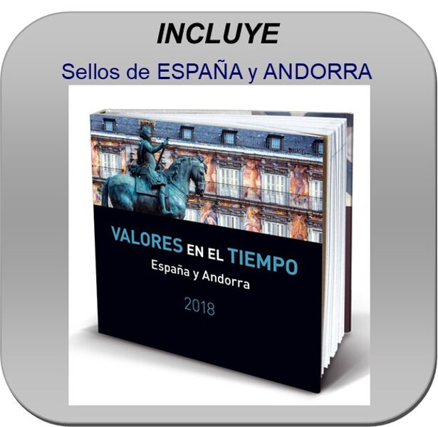 Libro Oficial de Correos año 2018 < Incluye sellos España y Andorra >