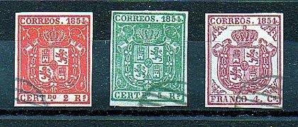 ESPAÑA //  FALSOS  Año 1854 - nº 25-26-33